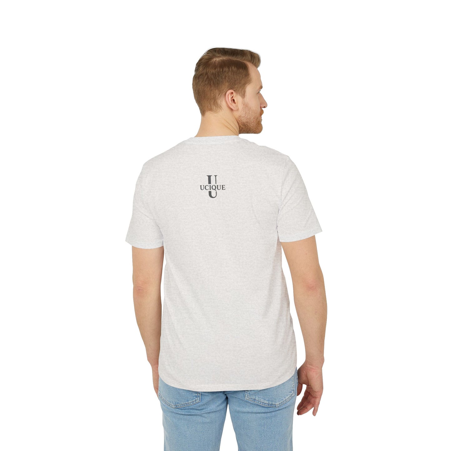 Ucique Dust of Silence T-Shirt – Surreal Face Fragment Design | Organic Cotton Eco Streetwear