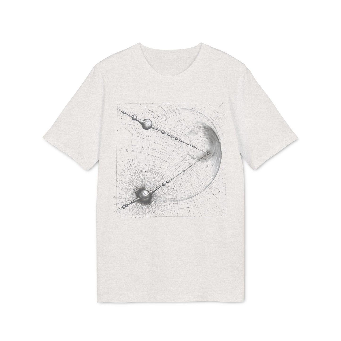 Ucique Cosmic Web T-Shirt – Celestial Geometry Dark Art | Eco Unisex Streetwear