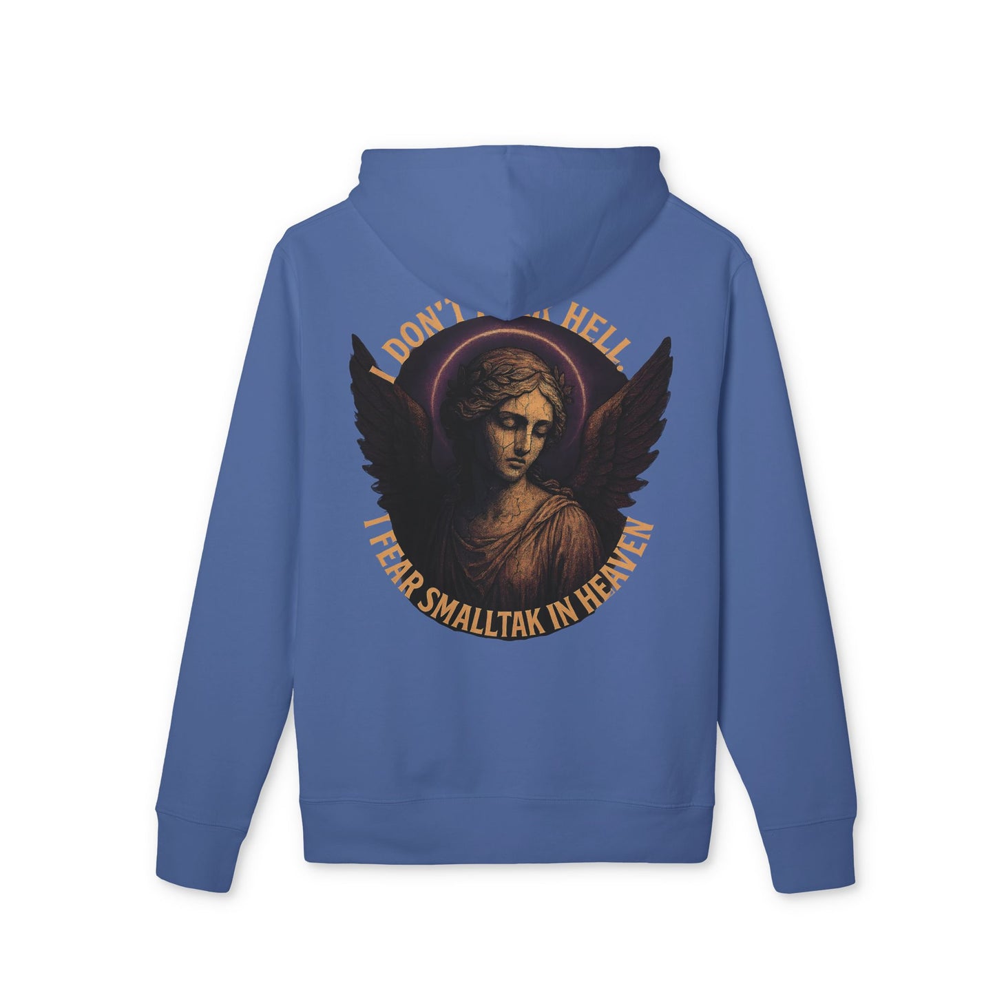 Ucique Angel Hoodie – I Don’t Fear Hell, I Fear Small Talk in Heaven | Gothic Sarcasm Streetwear
