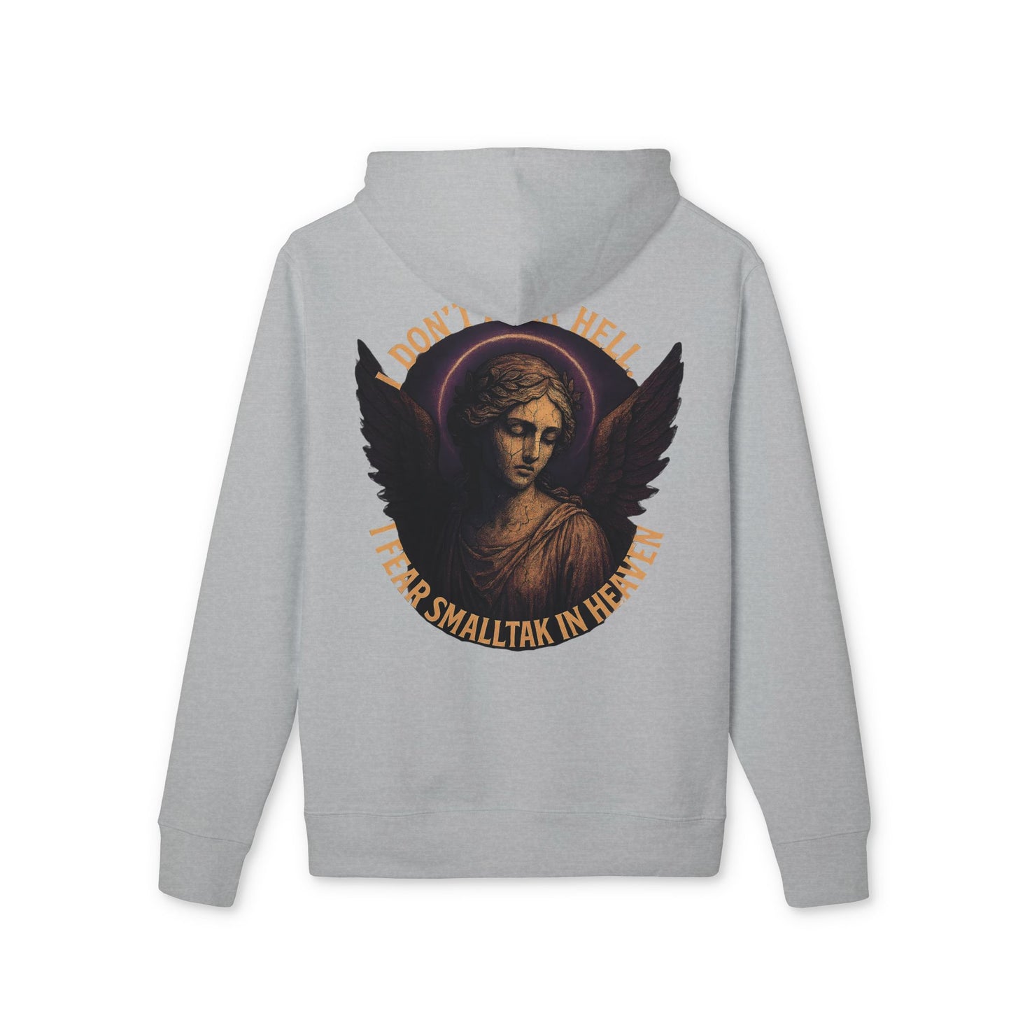 Ucique Angel Hoodie – I Don’t Fear Hell, I Fear Small Talk in Heaven | Gothic Sarcasm Streetwear