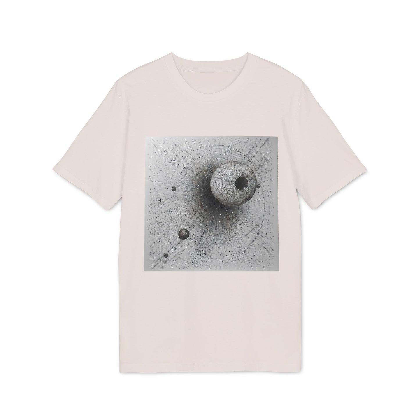 Ucique Eclipse T-Shirt – Dark Celestial Geometry | Eco Unisex Streetwear