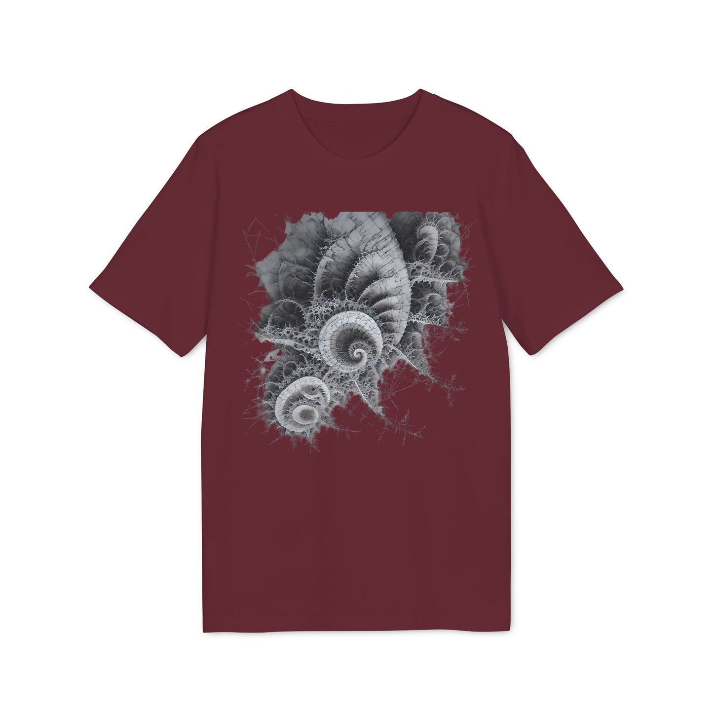 Ucique Spiral Fractal T-Shirt – Occult Geometry Dark Art | Eco Unisex Streetwear
