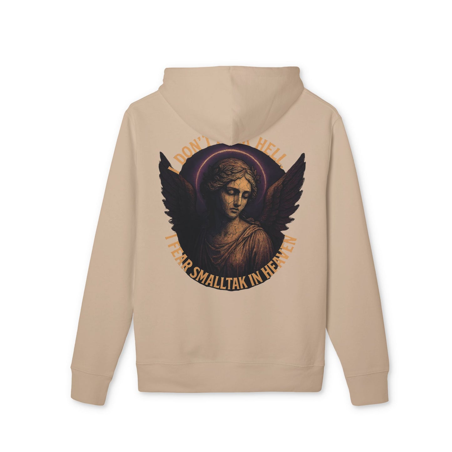 Ucique Angel Hoodie – I Don’t Fear Hell, I Fear Small Talk in Heaven | Gothic Sarcasm Streetwear