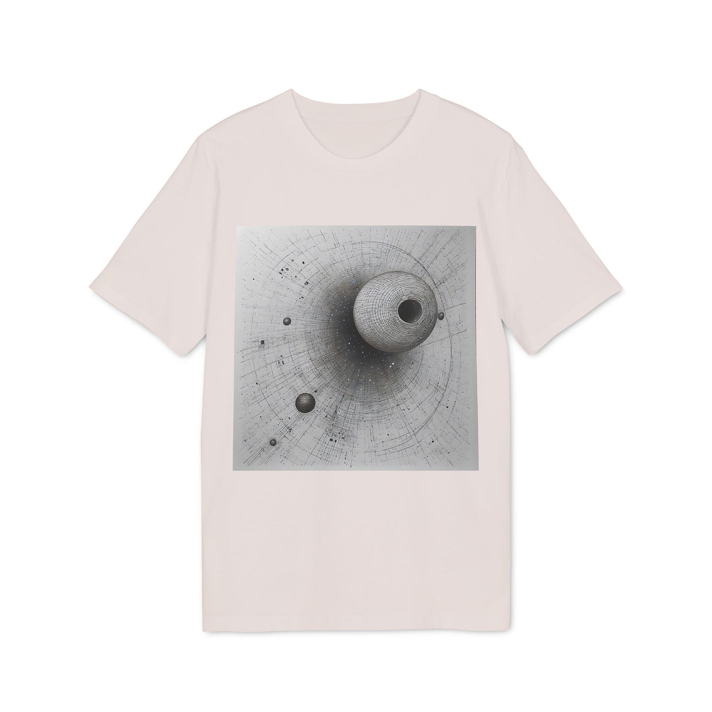 Ucique Eclipse T-Shirt – Dark Celestial Geometry | Eco Unisex Streetwear
