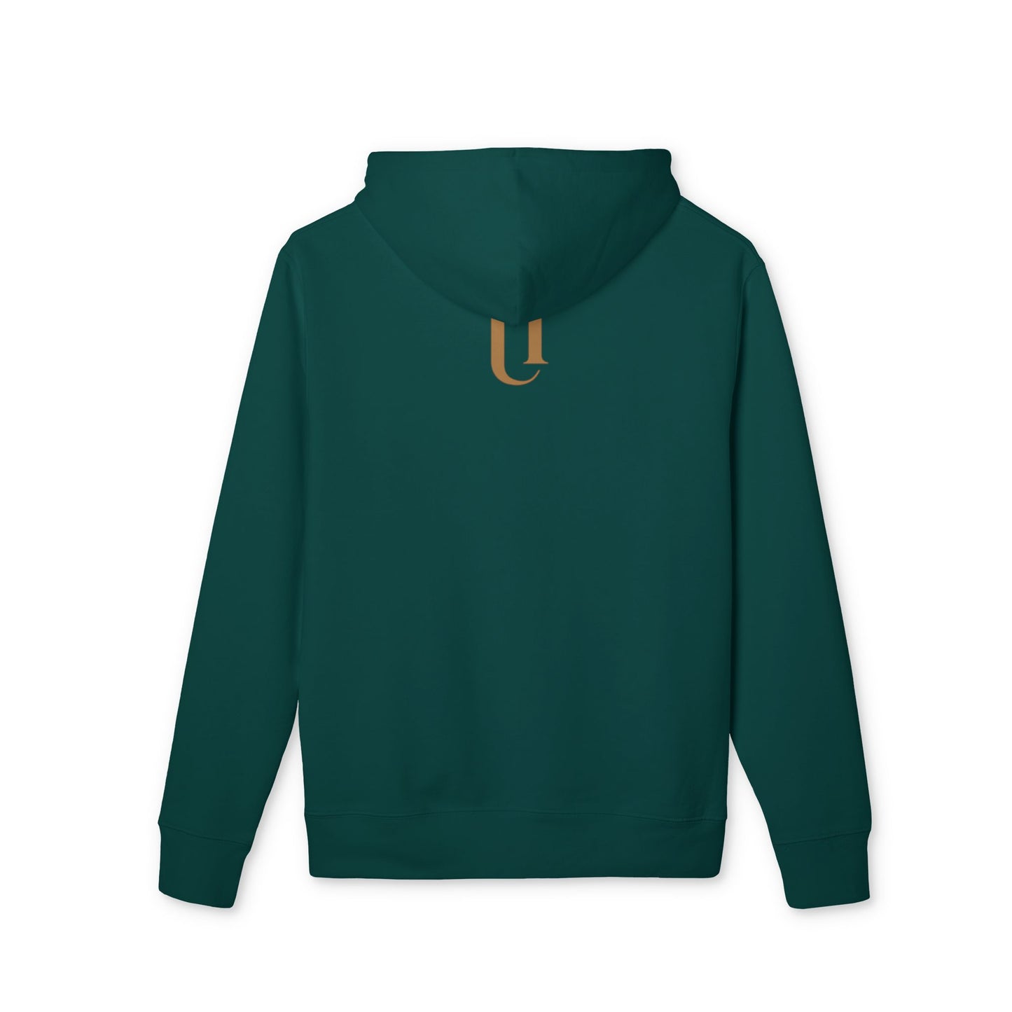 Ucique Fragmented Serenity Hoodie – Surreal Cracked Face Design | Organic Cotton Eco Gothic Streetwear