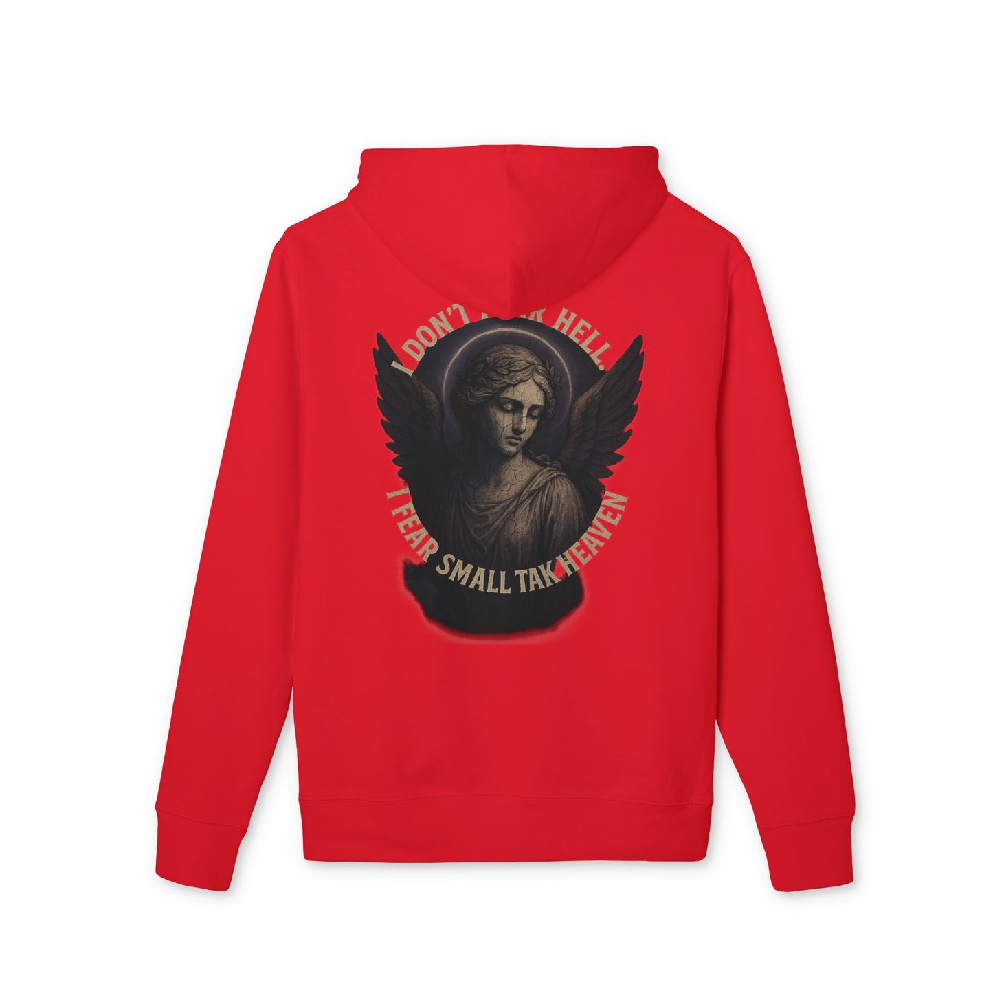 Ucique Angel Hoodie – I Don’t Fear Hell, I Fear Small Talk in Heaven | Gothic Sarcasm Streetwear