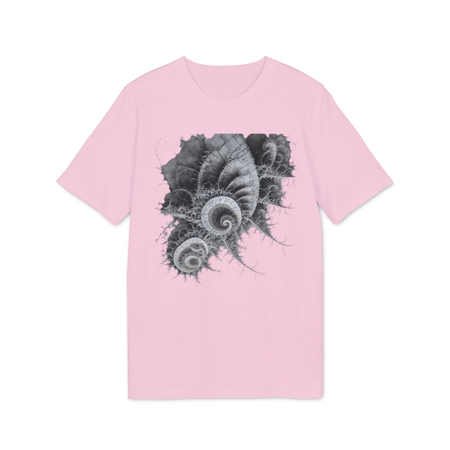 Ucique Spiral Fractal T-Shirt – Occult Geometry Dark Art | Eco Unisex Streetwear
