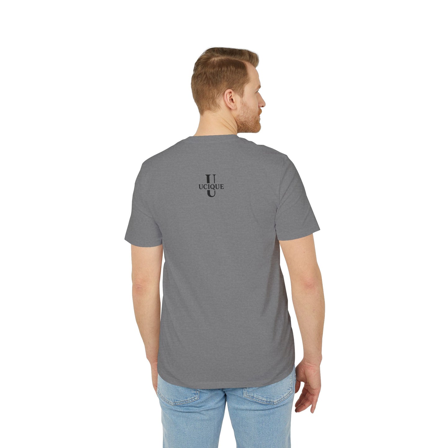 Ucique Echo Skull T-Shirt – Surreal Cosmic Anatomy Design | Organic Cotton Eco Streetwear