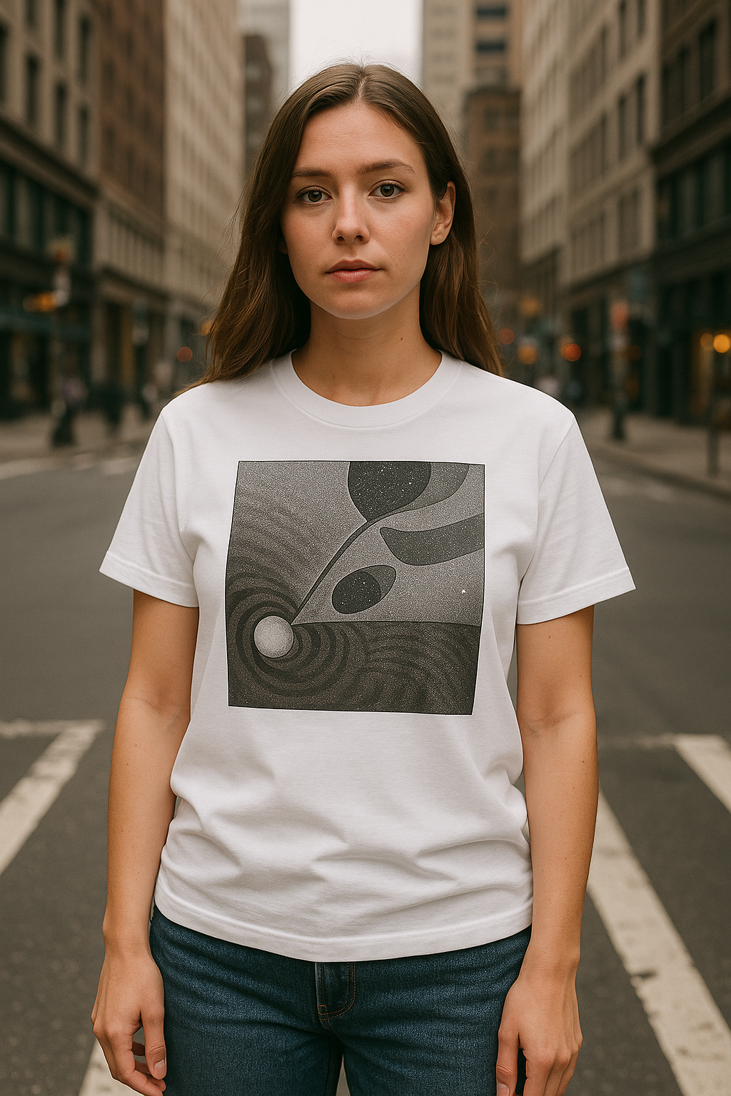 T-Shirt - Hand Drawn Dark Occult Abstract Spiritual Art