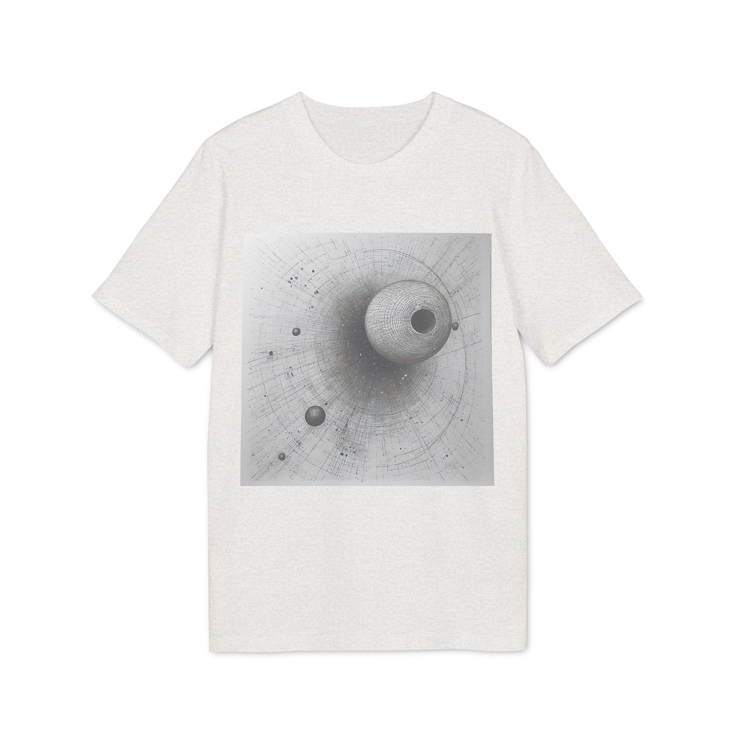Ucique Eclipse T-Shirt – Dark Celestial Geometry | Eco Unisex Streetwear