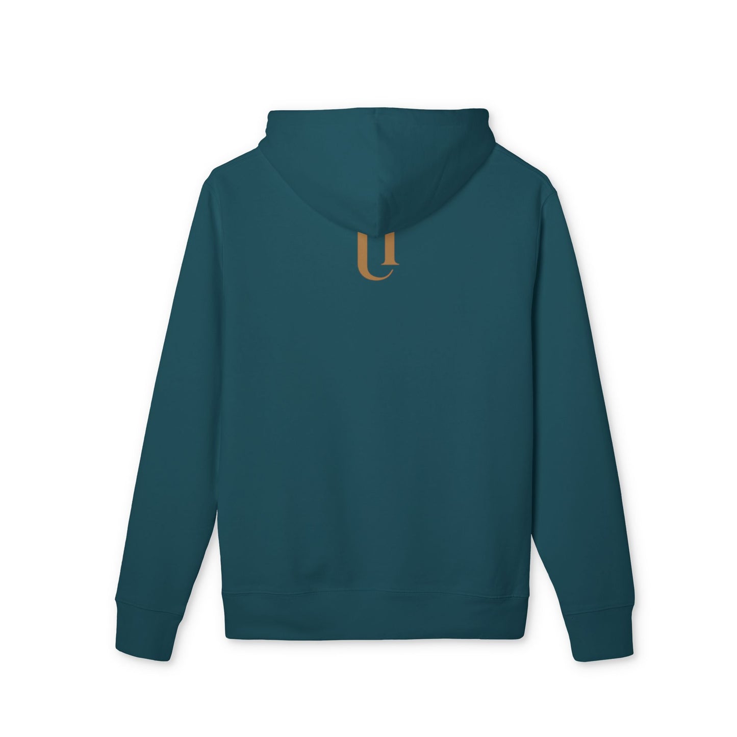 Ucique Fragmented Serenity Hoodie – Surreal Cracked Face Design | Organic Cotton Eco Gothic Streetwear