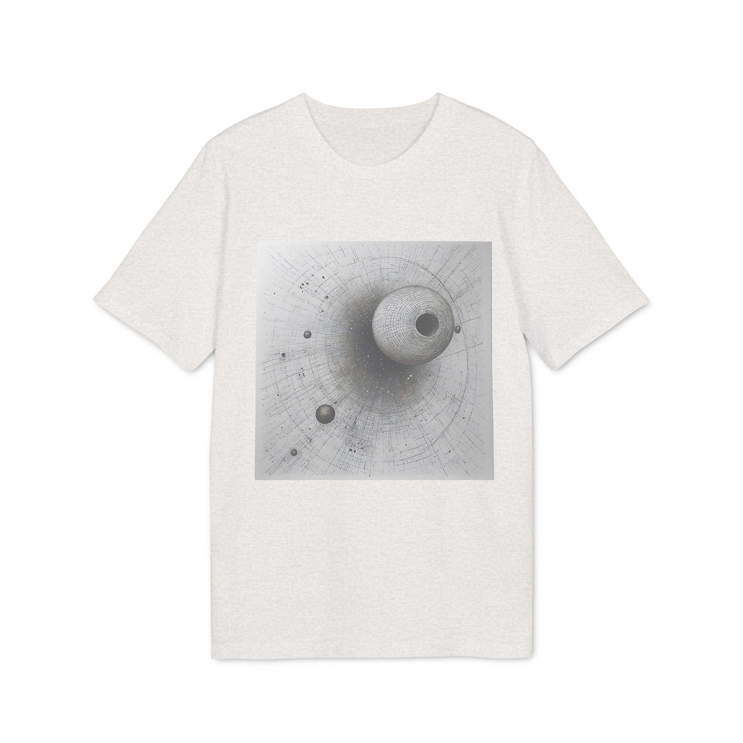 Ucique Eclipse T-Shirt – Dark Celestial Geometry | Eco Unisex Streetwear